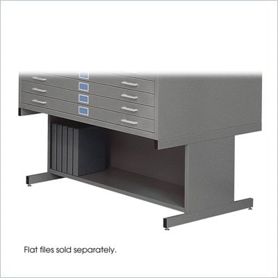 Safco 20"H Open Base for 4998 Flat File Cabinet in Gray