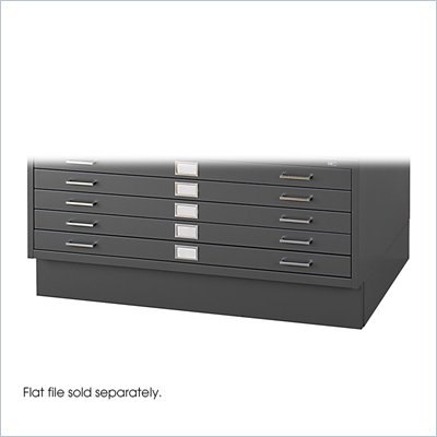 Safco Closed Low Base for 4986 and 4996 Flat File Cabinets in Black