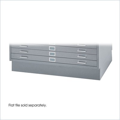Safco Closed Low Base for 4986 and 4996 Flat File Cabinets in Gray