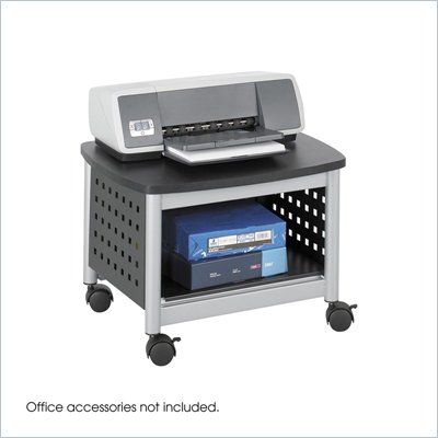 Safco Scoot Underdesk Printer Stand in Black