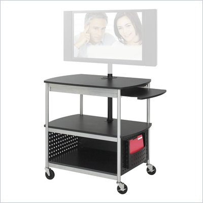 Safco Scoot Open Flat Panel Multimedia Cart