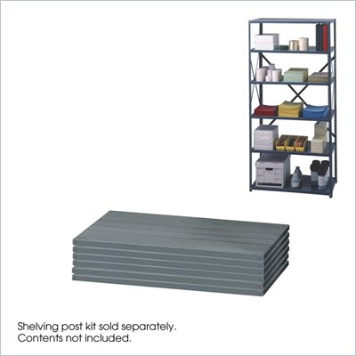 Safco 36"x12" Commercial Steel 6-Shelf Pack