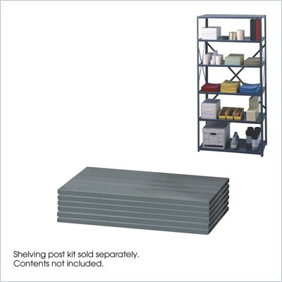 Safco 36"x24" Commercial Steel 6-Shelf Pack