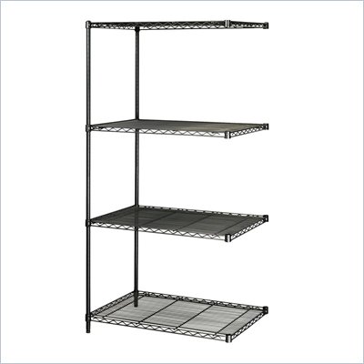 Safco 36"x24" Industrial Add-On Unit in Black