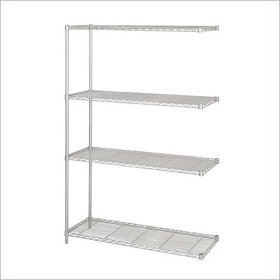 Safco 48"x18" Industrial Add-On Unit in Gray