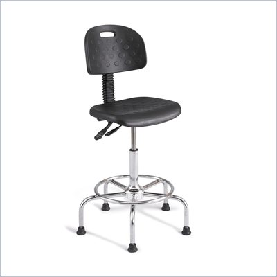 Safco Soft Tough Deluxe Industrial Chair in Dark Gray