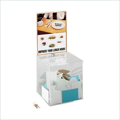 Safco Large Acrylic Collection Boxes