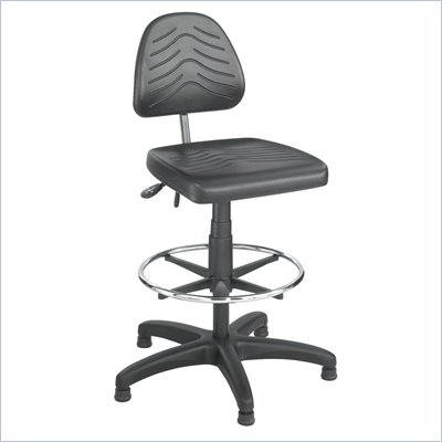 Safco Task Master Deluxe Dark Grey Workbench Chair/Drafting Stool