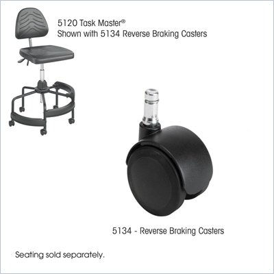 Safco Task Master Nylon Reverse Braking Caster