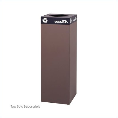 Safco Public Square Large Brown Recycling Receptacle Base