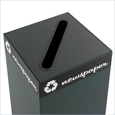 Safco Public Square Paper Slot Lid for Recycling Receptacle Base