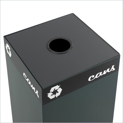 Safco Public Square Can/Glass Hole Lid for Recycling Receptacle Base