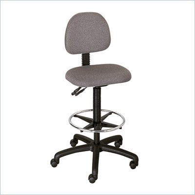 Safco Trenton Extended Height Drafting Chair in Dark Gray