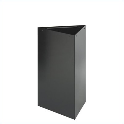 Safco Trifecta 30"H Base for Trash Can/Recycling Receptacle in Black