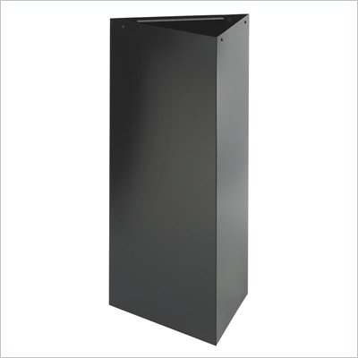 Safco Trifecta Trash Can/Recycling receptacle w/ 38"H Base in Black