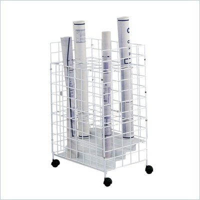 Safco 31.75"H Tried Wire Roll File With 24 Compartments