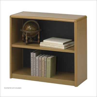 Safco 2-Shelf ValueMate Medium Oak Economy Steel Bookcase