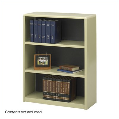 Safco 3-Shelf ValueMate Sand Economy Steel Bookcase