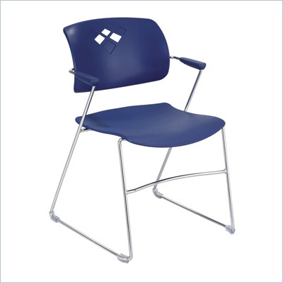 Safco Veer™ Stack Chair in Blue (Set of 4)