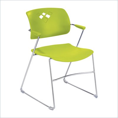 Safco Veer™ Stack Chair in Grass (Set of 4)