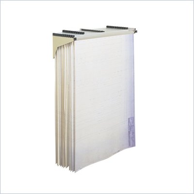 Safco Metal Hanging Files Wall File Rack in Tropic Sand
