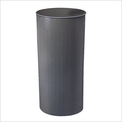 Safco Charcoal Round 20 Gallon Trash Can (Set of 3)