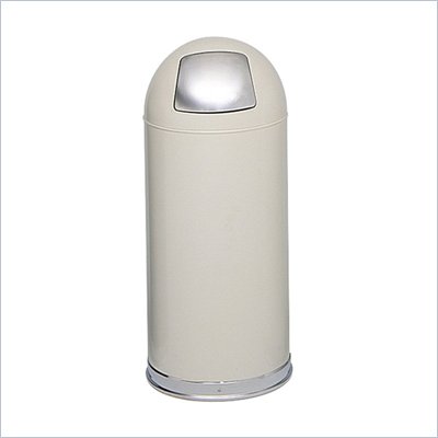 Safco Putty Push Door Dome Top Receptacles