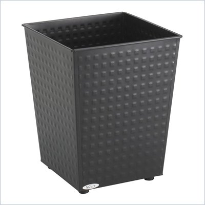 Safco Checks Wastebasket in Black (Set of 3)