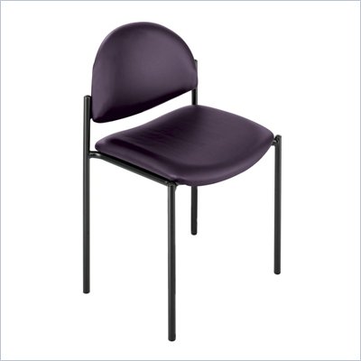 Safco Wicket Burgundy Stack Chair with Vinyl Seat