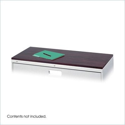 Safco Lateral File 36"x19" Mahogany Laminate Top