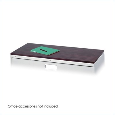 Safco Lateral File 42"x19" Mahogany Laminate Top
