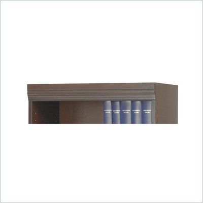 Safco WorkSpace Baby Bookcase 24"W Trim Kit in Walnut