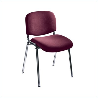 Safco Workspace Visit Upholstered Burgundy Stacking Chairs (Set of 2)