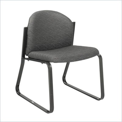 Safco Workspace Forge Collection Black Single Chair with no Arms