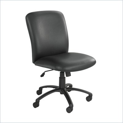 Safco Uber Big and Tall High Back Task Chair in Black Vinyl