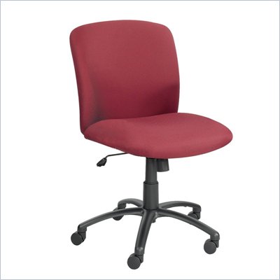 Safco Uber Big and Tall Mid Back Task Chair in Burgundy