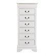 Glory Furniture Louis Phillipe 7 Drawer Lingerie Chest In White Cymax