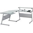 ADD TO YOUR SET: Eurostyle Landon L-Shape Glass Top Computer Desk