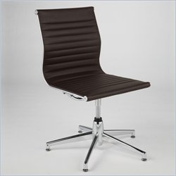 ItalModern Nico Visitor Armless Chair in Dark Brown by Eurostyle