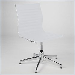 ItalModern Nico Visitor Armless Chair in White by Eurostyle