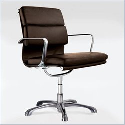 ItalModern Emilio Visitor Chair in Dark Brown by Eurostyle