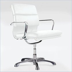 ItalModern Emilio Visitor Chair in White by Eurostyle