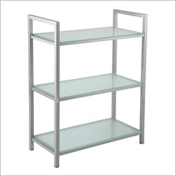 Eurostyle Marko 3 Shelf Storage Unit in Aluminum