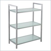 Eurostyle Marko 3 Shelf Storage Unit in Aluminum