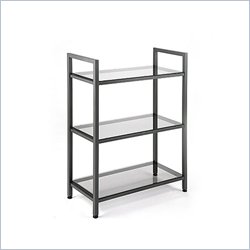 Eurostyle Maeko 3 Shelf Storage Unit in Graphite Black