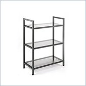 Eurostyle Maeko 3 Shelf Storage Unit in Graphite Black
