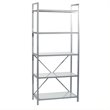 ADD TO YOUR SET: Eurostyle Maeko 5 Shelf Storage Unit in Aluminum