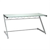 Eurostyle Zaki Deluxe Large Glass Top Computer Desk