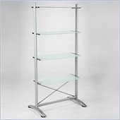 Eurostyle Boss 4 Shelf Storage Unit in Aluminum