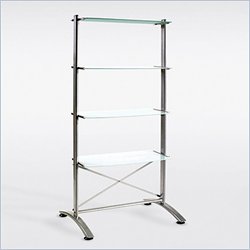 Eurostyle Boss 4 Shelf Storage Unit in Graphite Black